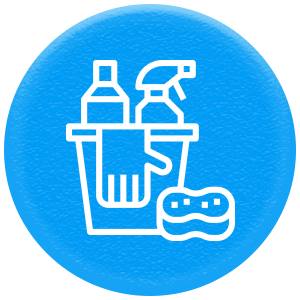 cleaning supplies bucket icon